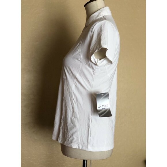 ASICS Women's White Attacker Cap Sleeve Top Size S - Picture 3 of 7